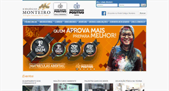 Desktop Screenshot of colegiomonteiro.com.br
